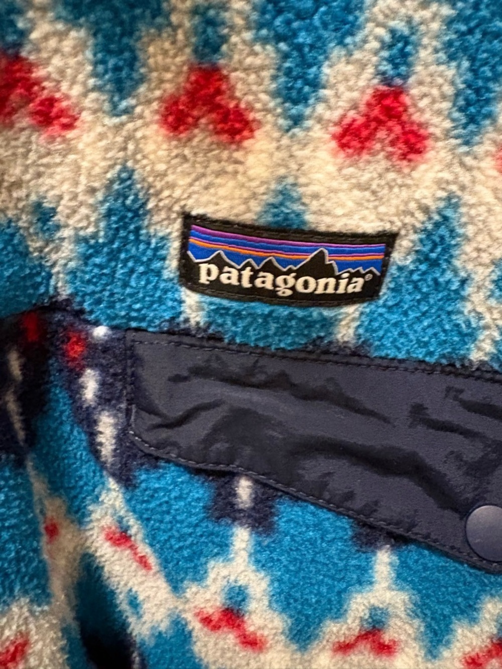 Patagonia Synchilla Snap T Pullover Aztec Print Fleece Size S Style 25450 - Picture 6 of 13